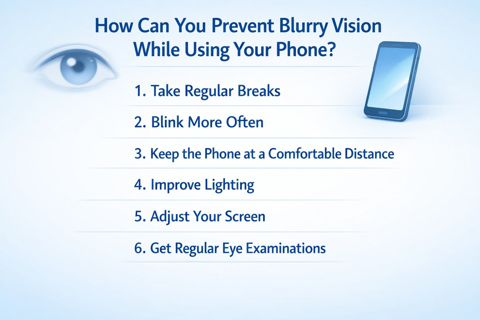 How Can You Prevent Blurry Vision While Using Your Phone
